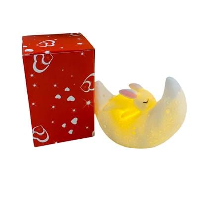 Kutulu Bent265 Ay Üstünde Tavşan Gece Lambası