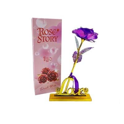 Kutulu Bent286 Masa Üstü Dekoratif Gül