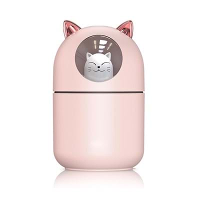 Kutulu H2o Kedi Tasarımlı Hava Nemlendirici Ledli