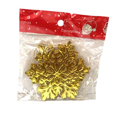 Poşette Adg6051 Kar Tanesi 9cm 4lü