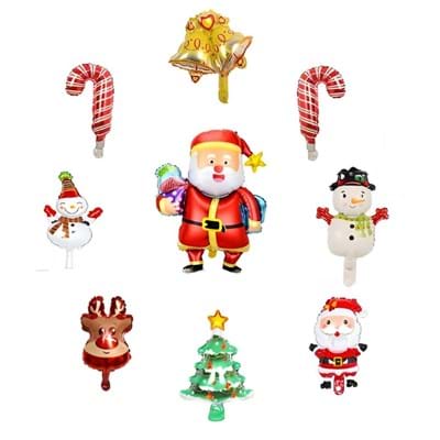 Yılbaşı 4899 Noel 9lu Folyo Balon 40cm