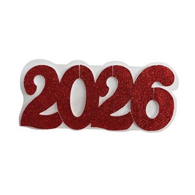 Yılbaşı Adg6557 Strafor Simli 2026 By Boy Yazı