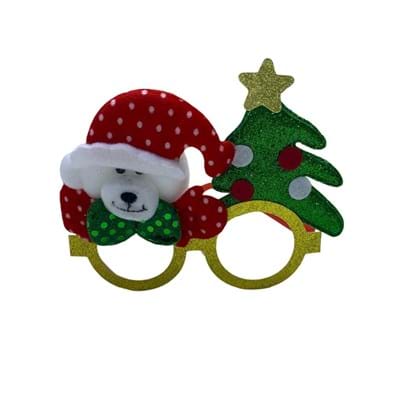 Yılbaşı Adg8121 Noel Baba Ağaçlı Gözlük