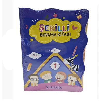 Boyama Kitabı Şekilli Lüks 24lü