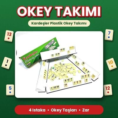 Kardeşler Okey Oyunu Plastik