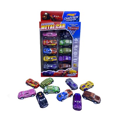 Kutuda 828-301 Metal Yarış Arabaları Serisi 10lu