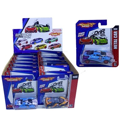 Kutuda Toy07 Metal Drift Araba 24lü