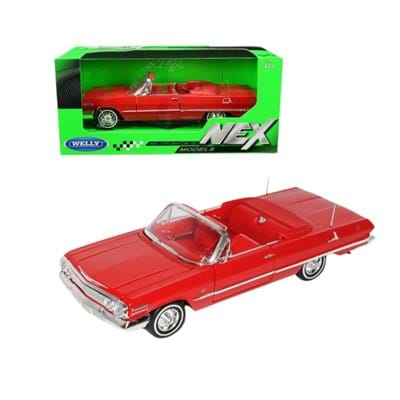 Welly 22434w Metal 1963 Chevrolet Impala 1:24