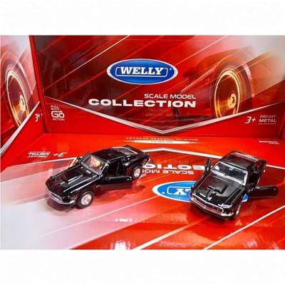 Welly 43713d Metal Çek Bırak Ford Mustang 1:32