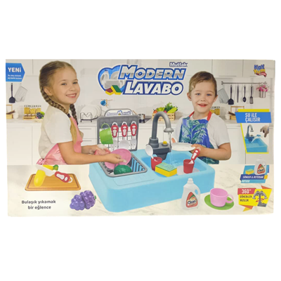 Kayyum 7021m Pilli Modern Mutfak Lavabo Mavi