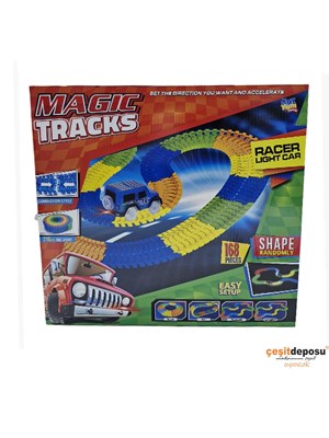 Magic Tracks 168pcs Araba ve Parkur 8020