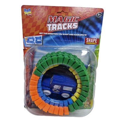 Magic Tracks Raylı 56pcs Pilli Işıklı Araba