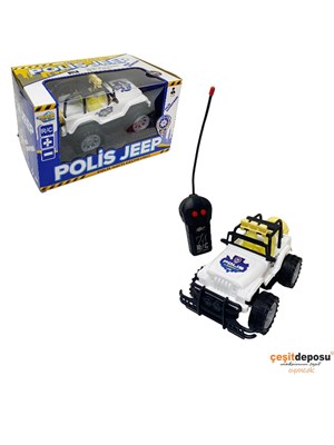 Kumandalı P1030p Pilli 2 Yön Polis Jeep 1:24