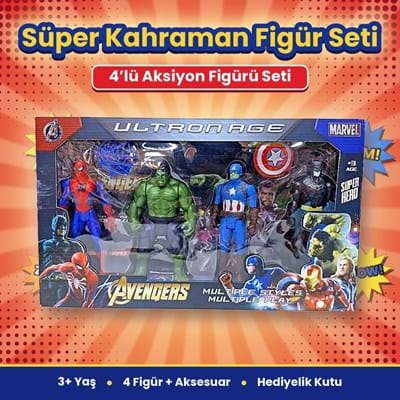 Karakter 2156-4 Figürler 4lü Set Işıklı
