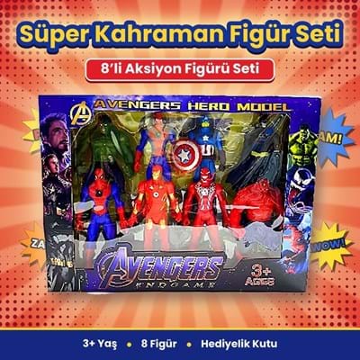 Karakter 2156-8 Figürler 8li Set Işıklı