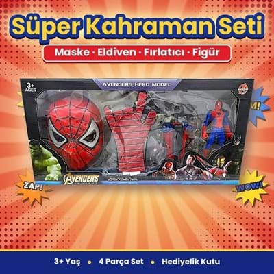 Karakter 2158-14 Sp Figür Eldiven Set Işıklı