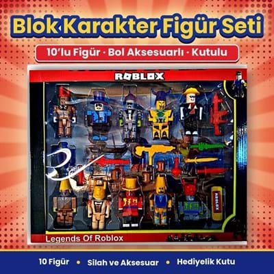 Kutulu 6011 Rblx Karakter Figür Set 10pcs