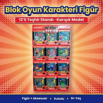 Kutulu 6013 Rblx Karakter 24lü Stand