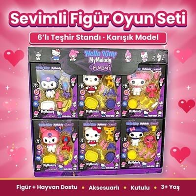 Kutulu 6020 Sevimli Karakterler 12li Stand