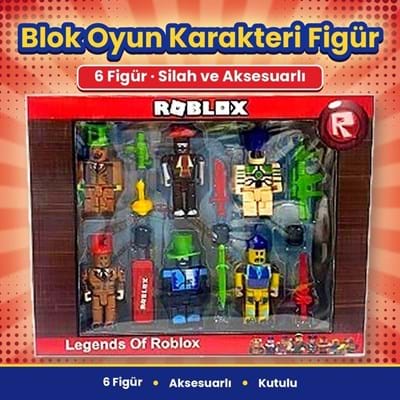Kutulu 6010 Rblx Karakter 6lı Figür Set