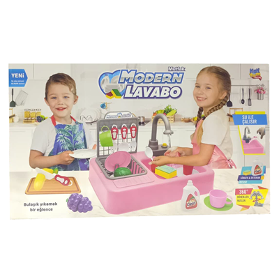 Kayyum 7020p Pilli Modern Mutfak Lavabo Pembe