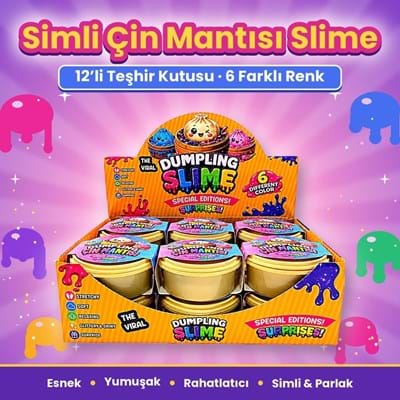 Çin Mantısı Slime 12li