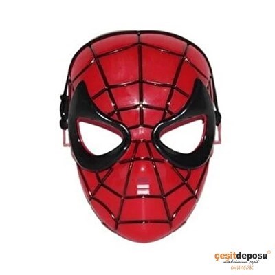 İpli Pvc Kırmızı Adam Maske 12li
