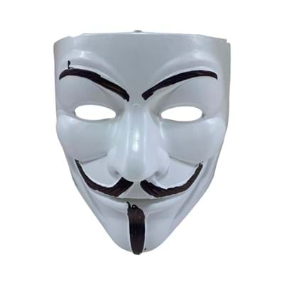 İpli Pvc Siyahlı Beyazlı Maske 12li