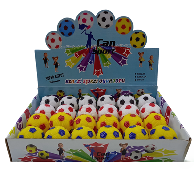Işıklı Top Renkli 65mm 24lü