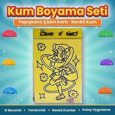 Kartela 5485 Kum Boyama 27*20cm 10lu