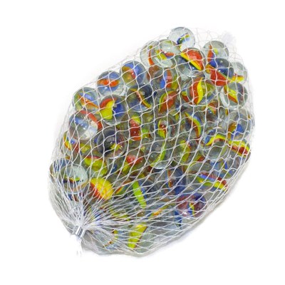 Renkli Cam Misket Fileli 100lü
