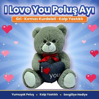 Halley 50230 Peluş 30cm I Love Kalpli Ayı