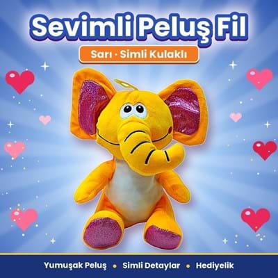 Halley 62216 Peluş 25cm Şaşkın Fil