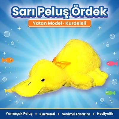 Halley 62514 Peluş 40cm Yatan Ördek