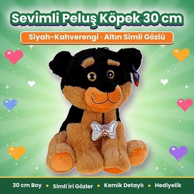 Halley 62927 Peluş 30cm Sesli Asorti Köpek