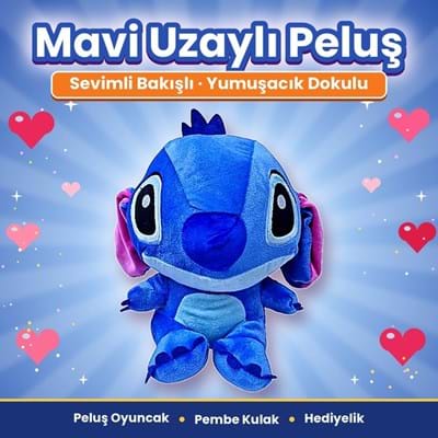 Peluş 30cm İri Gözlü Kulaklı Karakter