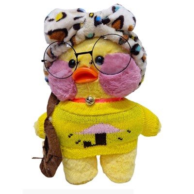 Peluş Gözlüklü 25cm Ördek Uyku ve Oyun Arkadaşı