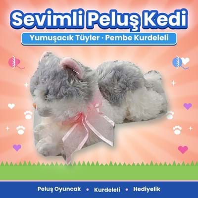 Peluş Etm-04 Kedi Sesli 30cm