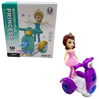 Kutulu Pilli Sesli Işıklı Scooter Süren Kız