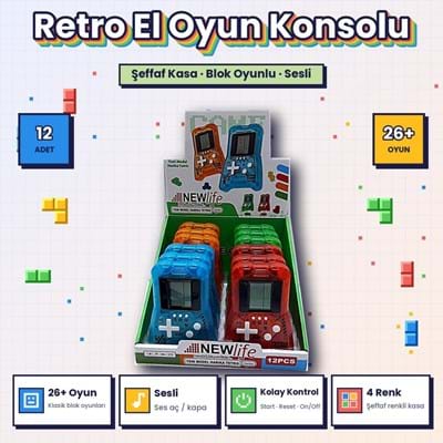 Nostaljik Tetris Clkn2597 Model 12li