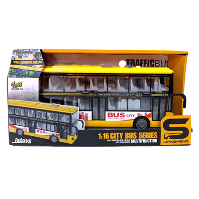 Pilli 798 Işıklı Sesli 2 Katlı Otobüs