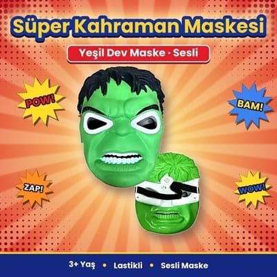 Pilli Işıklı 160 Karakter Hlk Maske