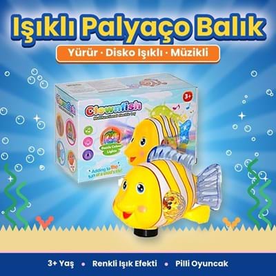 Pilli Zr143-1 Çarp Dön Balık Işıklı