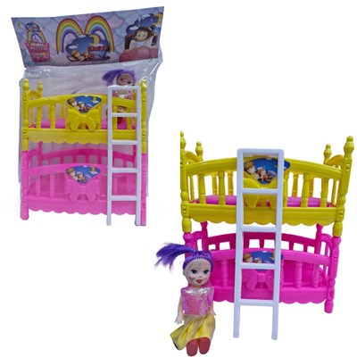 Poşetli 5181 İki Katlı Ranzalı Bebek Seti