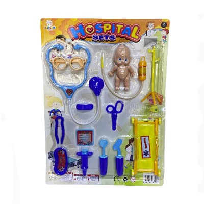 Kartela Ks804 Büyük Sedyeli Doktor Set 14pcs