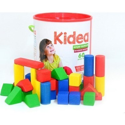 Wooden Bloks Ahşap Bloklar 60pcs