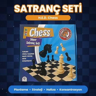 Ahşap 1325 Satranç Zeka ve Strateji Oyunu
