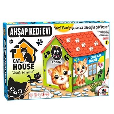 Ahşap 3006 Kedi Evi