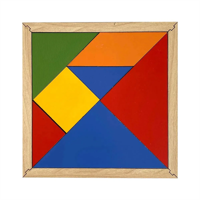 Ahşap Tangram 7pcs Zeka ve Strateji Oyunu