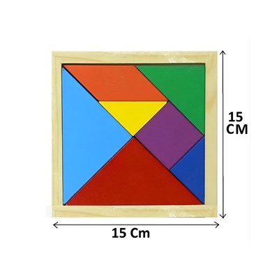 Ahşap Tangram 7pcs Zeka ve Strateji Oyunu